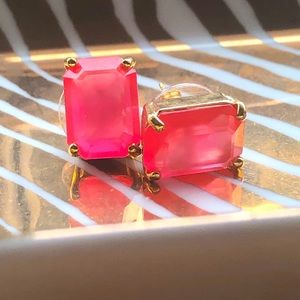 ❤️SALE❤️ Kate Spade Neon Pink Acrylic Studs